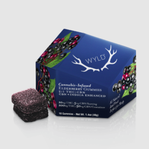 WYLD - Elderberry 2:1 CBN + Indica Enhanced Gummies 100mg:50mg