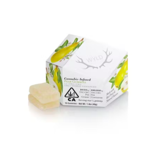 WYLD - Pear 1:1 CBG + Hybrid Enhanced Gummies 100mg